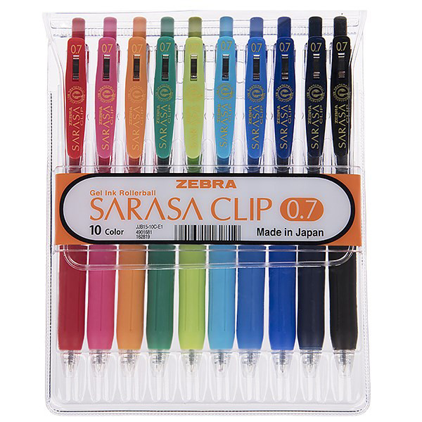 روان نویس ساراسا 10 رنگ زبرا مدل Sarasa Clip