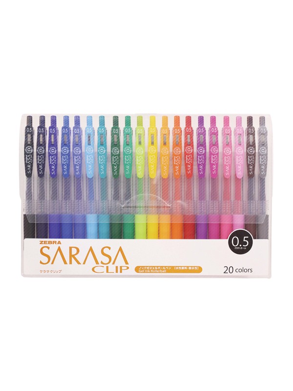 روان نویس 20 رنگ ساراسا 0.5 میل Sarasa Clip - ژاپن اصل