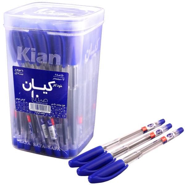 خودکار کیان نوک 1 میل بسته 50 عددی